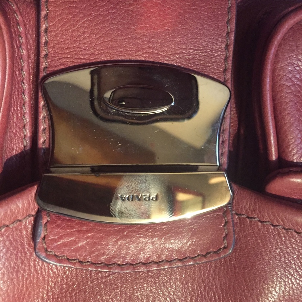 authentic PRADA doe leather HOBO purse $1800 - Picture 4 of 15